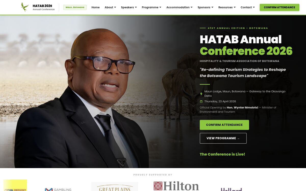 The HATAB Annual Conference website homepage